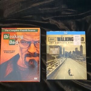 Breaking Bad Season 4 DVD and The Walking Dead Season 1 Blu-ray